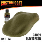 Federal Standard Color #34089 Olive Green T74 Urethane Spray-On Truck Bed Liner, 1 Gallon Kit with Spray Gun & Regulator - Textured Protective Coating