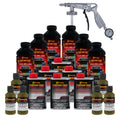 Federal Standard Color #34089 Olive Green T74 Urethane Spray-On Truck Bed Liner, 1.5 Gallon Kit, Spray Gun & Regulator - Textured Protective Coating