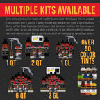 Federal Standard Color #34089 Olive Green T74 Urethane Roll-On, Brush-On or Spray-On Truck Bed Liner, 2 Gallon Kit with Roller Applicator Kit