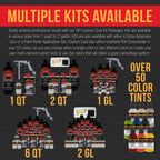 Federal Standard Color #34432 Gray Green T75 Urethane Spray-On Truck Bed Liner, 1 Gallon Kit with Spray Gun & Regulator - Textured Protective Coating