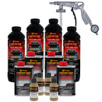 Federal Standard Color #33303 Khaki T76 Urethane Spray-On Truck Bed Liner, 1 Gallon Kit, Spray Gun & Regulator - Durable Textured Protective Coating