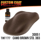 Federal Standard Color #30051 Camo Brown T77 Urethane Roll-On, Brush-On or Spray-On Truck Bed Liner, 1.5 Gallon Kit with Roller Applicator Kit