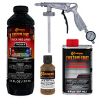 Federal Standard Color #33105 Field Drab Brown T78 Urethane Spray-On Truck Bed Liner, 1 Quart Kit, Spray Gun & Regulator - Textured Protective Coating
