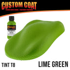 Lime Green 2 Gallon Urethane Roll-On, Brush-On or Spray-On Truck Bed Liner Kit with Roller and Brush Applicator Kit - Textured Protective Coating