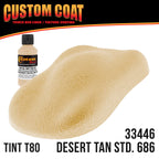 Federal Standard Color #33446 Desert Tan T80 Urethane Roll-On, Brush-On or Spray-On Truck Bed Liner, 2 Gallon Kit with Roller Applicator Kit