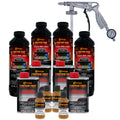 Federal Standard Color #30257 Earth Yellow T83 Urethane Spray-On Truck Bed Liner, 1 Gallon Kit, Spray Gun & Regulator - Textured Protective Coating