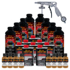 Federal Standard Color #30257 Earth Yellow T83 Urethane Spray-On Truck Bed Liner, 2 Gallon Kit with Spray Gun & Regulator