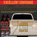 Federal Standard Color #36521 Frost Beige T84 Urethane Spray-On Truck Bed Liner, 2 Quart Kit with Spray Gun & Regulator - Textured Protective Coating