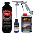 Federal Standard Color #35056 Ultramarine Blue T86 Urethane Spray-On Truck Bed Liner, 1 Quart Kit, Spray Gun & Regulator - Textured Protective Coating