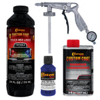 Federal Standard Color #35056 Ultramarine Blue T86 Urethane Spray-On Truck Bed Liner, 1 Quart Kit, Spray Gun & Regulator - Textured Protective Coating