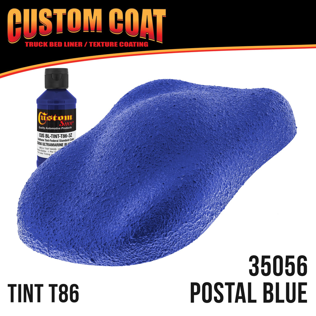 Federal Standard Color #35056 Ultramarine Blue T86 Urethane Spray-On Truck Bed Liner, 1 Gallon Kit, Spray Gun, Regulator - Textured Protective Coating