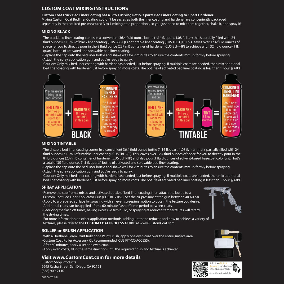 Federal Standard Color #35056 Ultramarine Blue T86 Urethane Spray-On Truck Bed Liner, 1 Gallon Kit, Spray Gun, Regulator - Textured Protective Coating