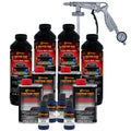 Federal Standard Color #35048 Navy Blue Urethane Spray-On Truck Bed Liner, 1 Gallon Kit, Spray Gun & Regulator - Durable Textured Protective Coating