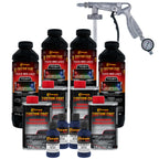 Federal Standard Color #35048 Navy Blue Urethane Spray-On Truck Bed Liner, 1 Gallon Kit, Spray Gun & Regulator - Durable Textured Protective Coating