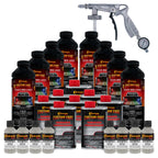 Federal Standard Color #36270 Haze Gray T88 Urethane Spray-On Truck Bed Liner, 2 Gallon Kit with Spray Gun and Regulator - Textured Protective Coating