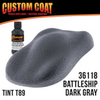 Federal Standard Color #36118 Battleship Dark Gray T89 Urethane Roll-On, Brush-On or Spray-On Truck Bed Liner, 2 Quart Kit with Roller Applicator Kit