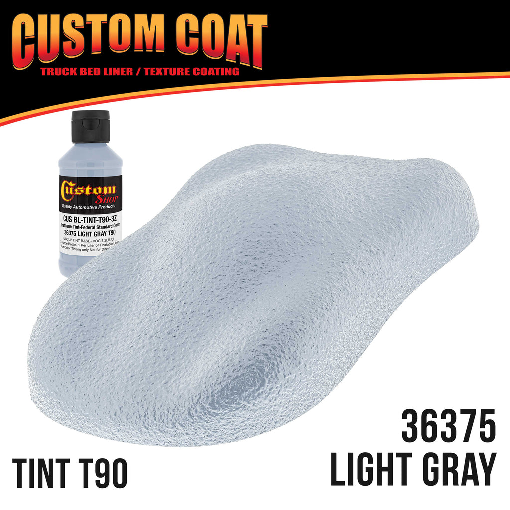 Federal Standard Color #36375 Light Gray T9 Urethane Roll-On, Brush-On or Spray-On Truck Bed Liner, 2 Quart Kit with Roller Applicator Kit