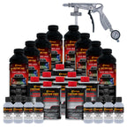 Federal Standard Color #36375 Light Gray T9 Urethane Spray-On Truck Bed Liner, 2 Gallon Kit with Spray Gun and Regulator - Textured Protective Coating
