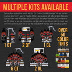Federal Standard Color #36473 Air Force Gray T91 Urethane Spray-On Truck Bed Liner, 2 Quart Kit, Spray Gun & Regulator - Textured Protective Coating
