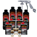 Federal Standard Color #30277 Sand Brown T95 Urethane Spray-On Truck Bed Liner, 1 Gallon Kit with Spray Gun & Regulator - Textured Protective Coating
