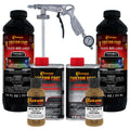 Federal Standard Color #20150 Coyote Brown T97 Urethane Spray-On Truck Bed Liner, 2 Quart Kit with Spray Gun & Regulator - Textured Protective Coating