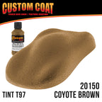 Federal Standard Color #20150 Coyote Brown T97 Urethane Roll-On, Brush-On or Spray-On Truck Bed Liner, 2 Gallon Kit with Roller Applicator Kit