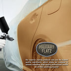 Military Flatz 595-30257 Earth Yellow - 2K Urethane Flat Automotive Paint - Gallon Kit