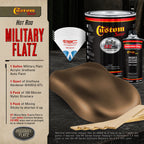 Military Flatz 595-33105 Field Drab - 2K Urethane Flat Automotive Paint - Gallon Kit