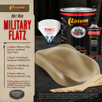 Military Flatz 595-33303 Khaki -2K Urethane Flat Automotive Paint - Gallon Kit