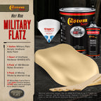 Military Flatz 595-33446 Desert Tan - 2K Urethane Flat Automotive Paint - Gallon Kit