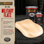 Military Flatz 595-33690 Field Tan - 2K Urethane Flat Automotive Paint - Quart Kit