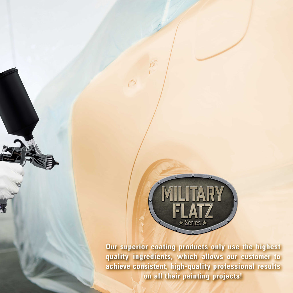 Military Flatz 595-33690 Field Tan - 2K Urethane Flat Automotive Paint - Quart Kit