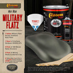 Military Flatz 595-34052 USMC Dark Olive - 2K Urethane Flat Automotive Paint - Gallon Kit