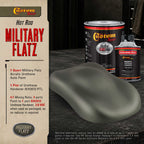 Military Flatz 595-34052 USMC Dark Olive - 2K Urethane Flat Automotive Paint - Quart Kit