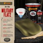 Military Flatz 595-34089 Olive Green - 2K Urethane Flat Automotive Paint - Gallon Kit