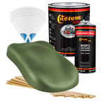 Military Flatz 595-34128 Woodland Green - 2K Urethane Flat Automotive Paint - Gallon Kit