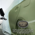 Military Flatz 595-34128 Woodland Green - 2K Urethane Flat Automotive Paint - Quart Kit