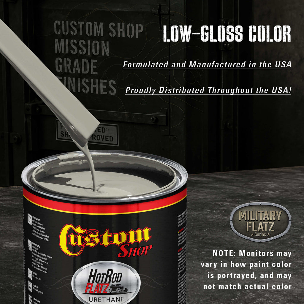 Military Flatz 595-36270 Haze Gray - 2K Urethane Flat Automotive Paint - Gallon Kit