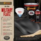 Military Flatz 595-37031 Camo Smoke Black - 2K Urethane Flat Automotive Paint - Gallon Kit