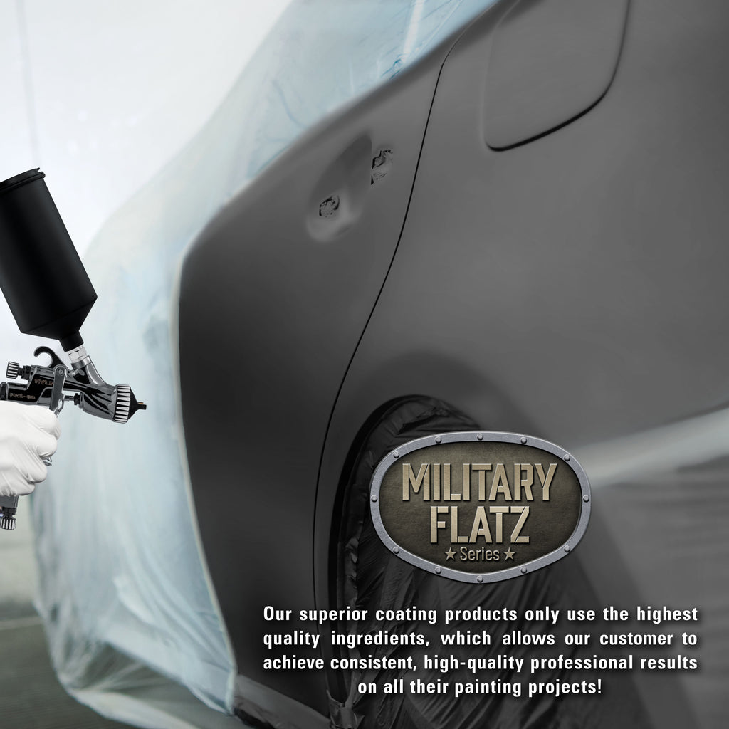 Military Flatz 595-37031 Camo Smoke Black - 2K Urethane Flat Automotive Paint - Gallon Kit