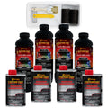 Tintable Base Only 1 Gallon Urethane Roll-On, Brush-On or Spray-On Truck Bed Liner Kit with Roller and Brush Applicator Kit, 3:1 Mix Ratio