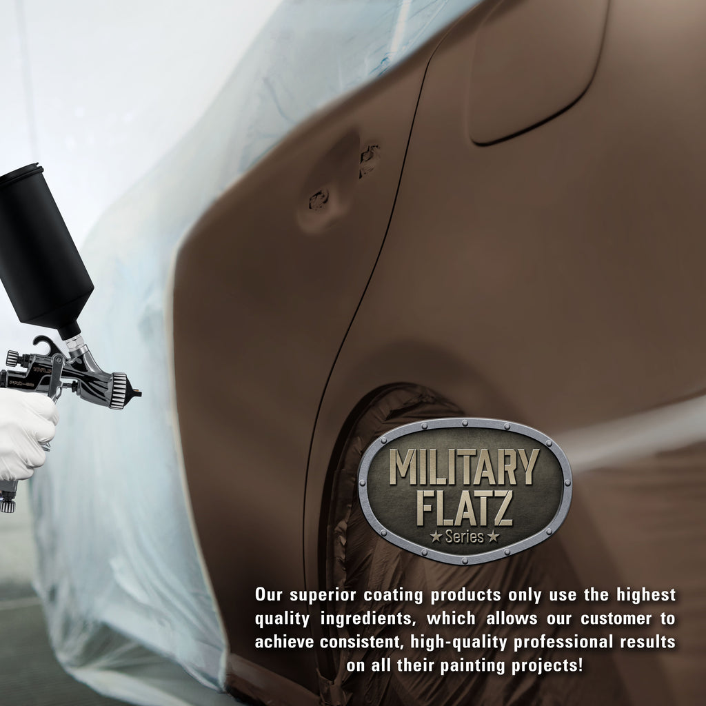 Military Flatz 595-30051 Camo Brown - 2K Urethane Flat Automotive Paint - 2K Aerosol