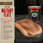 Military Flatz 595-30215 Light Brown - 2K Urethane Flat Automotive Paint - Quart