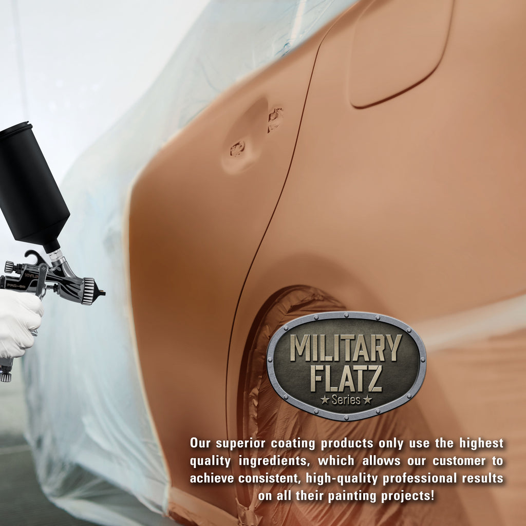 Military Flatz 595-30215 Light Brown - 2KUrethane Flat Automotive Paint - 2K Aerosol