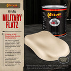 Military Flatz 595-33510 Sandstone - 2K Urethane Flat Automotive Paint - Gallon