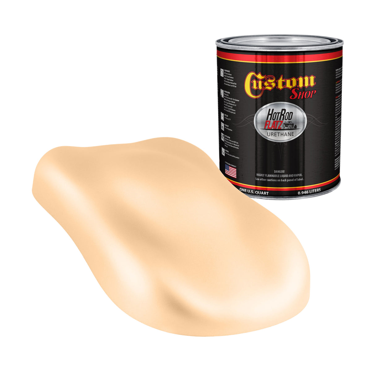 Military Flatz 595-33690 Field Tan - 2K Urethane Flat Automotive Paint - Quart