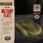 Military Flatz 595-34089 Olive Green - 2K Urethane Flat Automotive Paint - 2K Aerosol