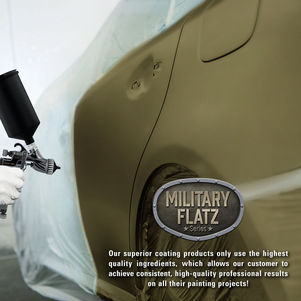 Military Flatz 595-34089 Olive Green - 2K Urethane Flat Automotive Paint - 2K Aerosol