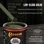 Military Flatz 595-34128 Woodland Green - 2K Urethane Flat Automotive Paint - Quart