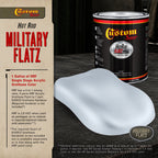 Military Flatz 595-36375 Light Gray - 2K Urethane Flat Automotive Paint - Gallon
